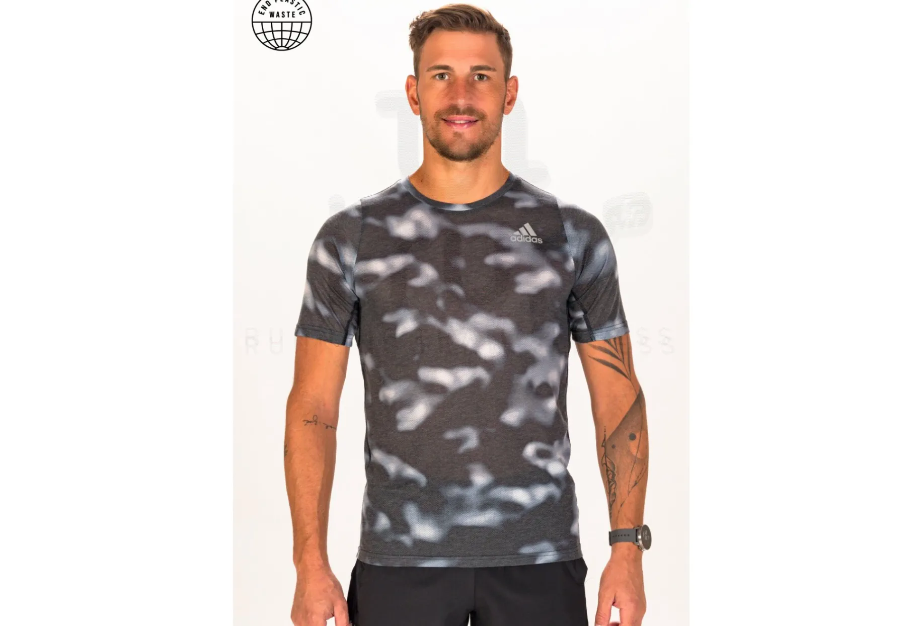 adidas camiseta manga corta Run Icons AOP