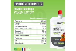 Atlet compota energética - manzana y albaricoque