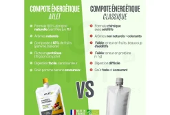 Atlet compota proteica bio manzana y plátano