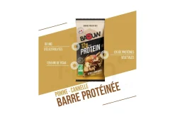 Baouw barrita proteica bio manzana y canela