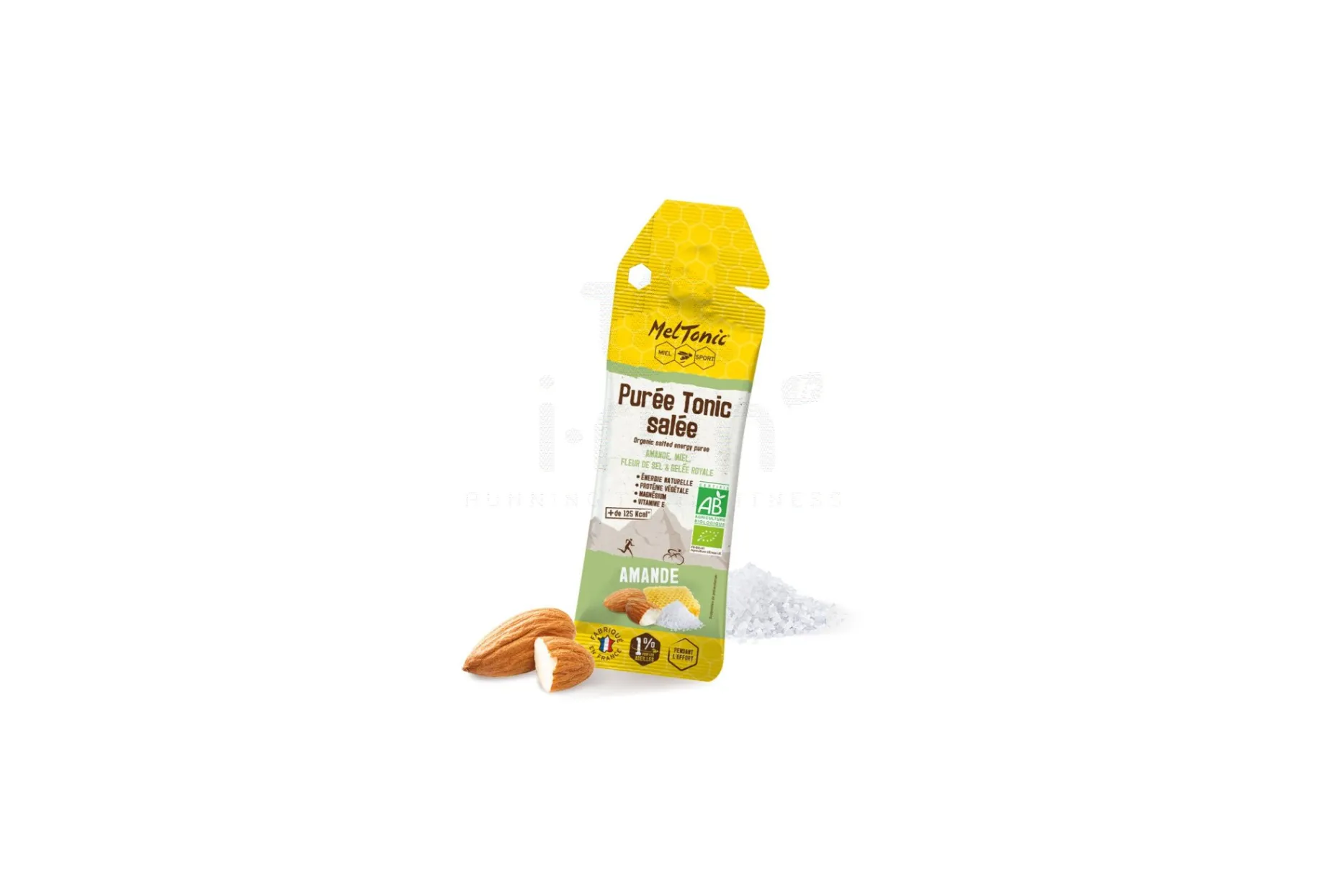 MelTonic puré Tonic salado bio Almendra, miel, flor de sal y jalea real