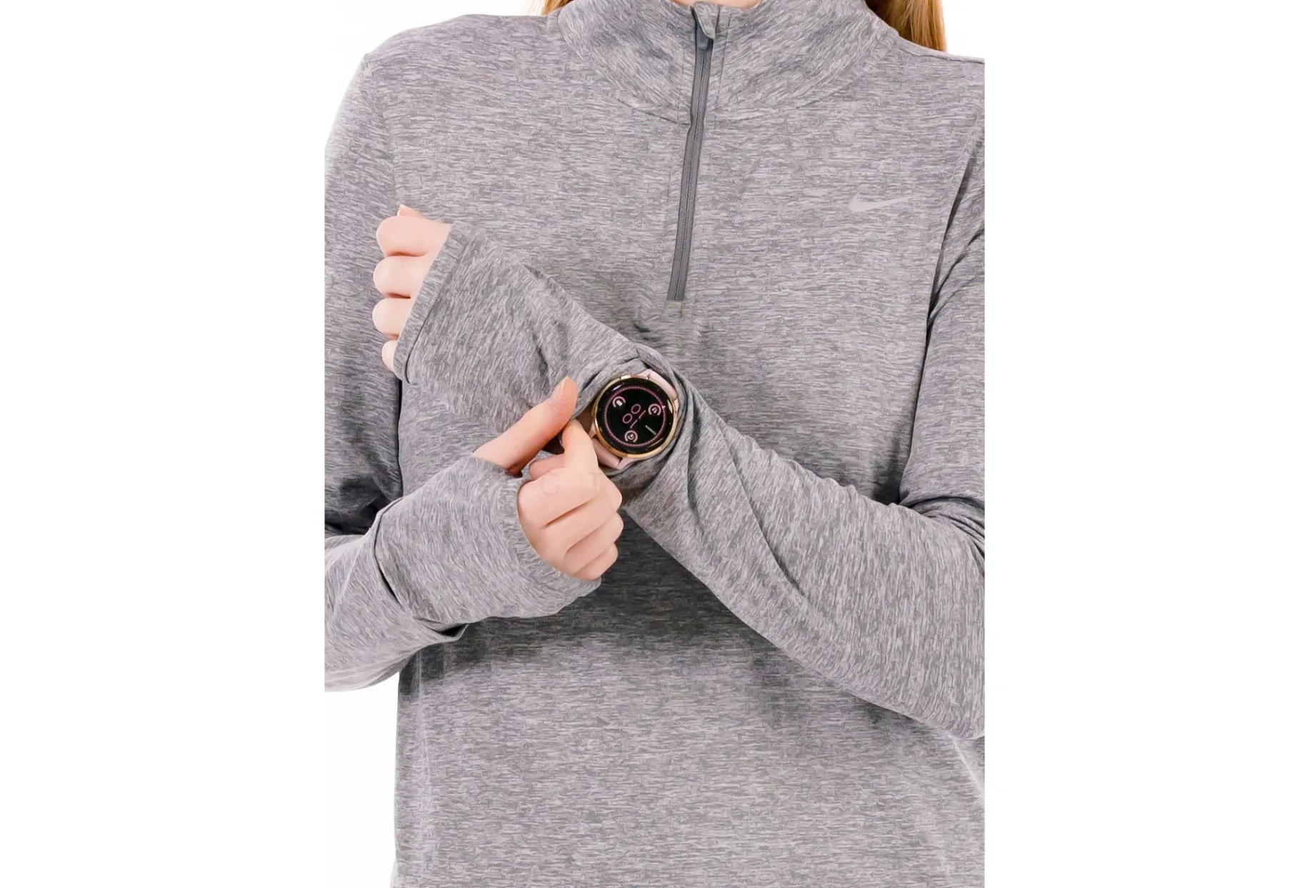 Nike camiseta manga larga Swift Element UV 1/2 zip