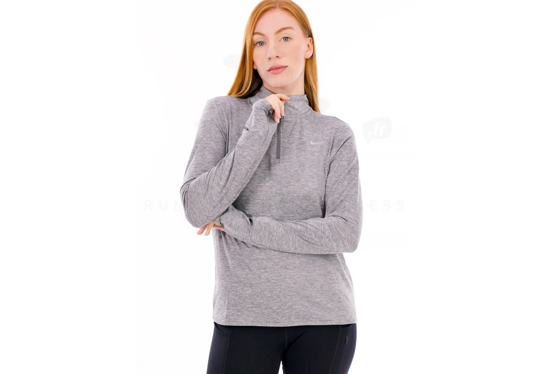 Nike camiseta manga larga Swift Element UV 1/2 zip