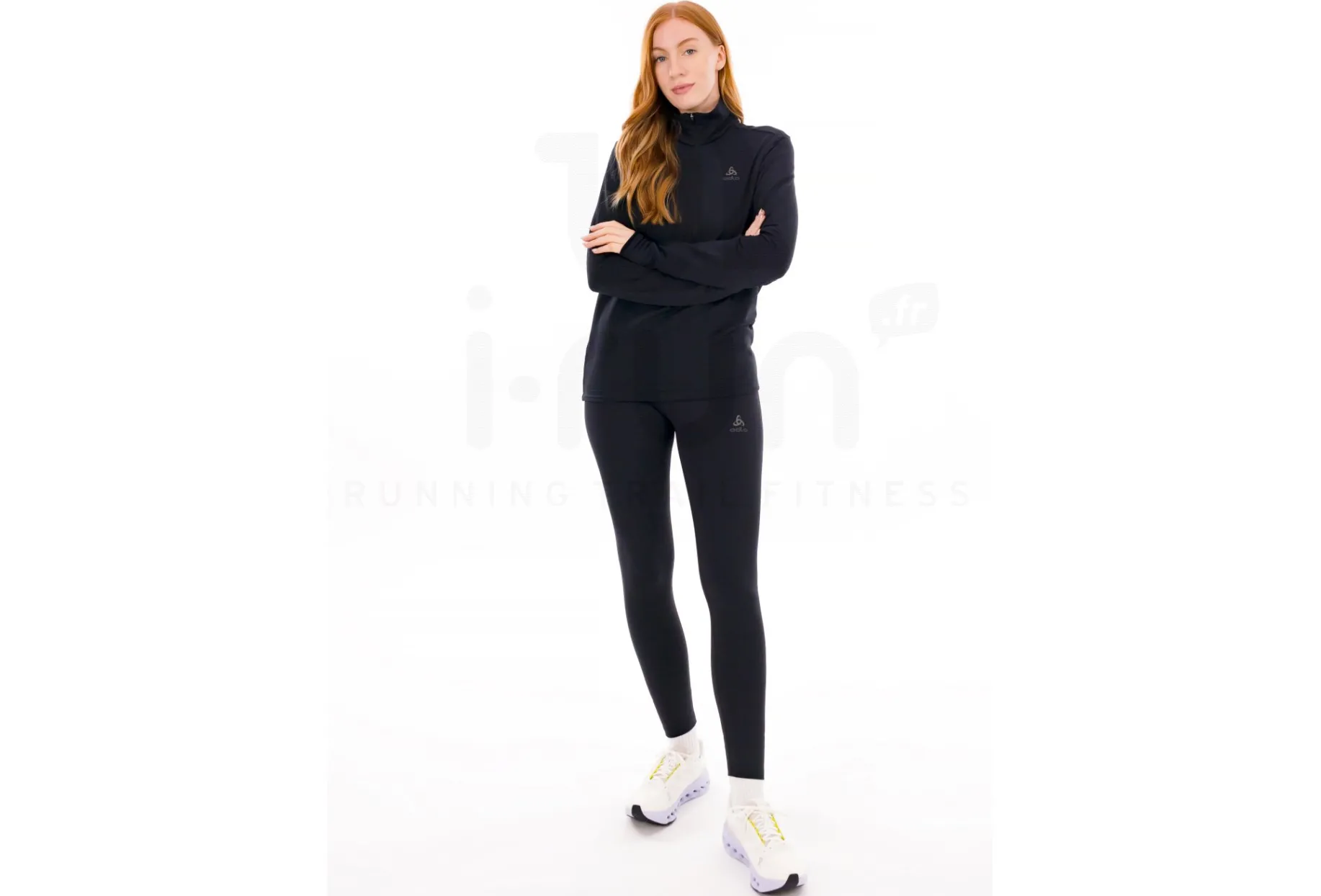 Odlo camiseta manga larga Essential Thermal con media cremallera