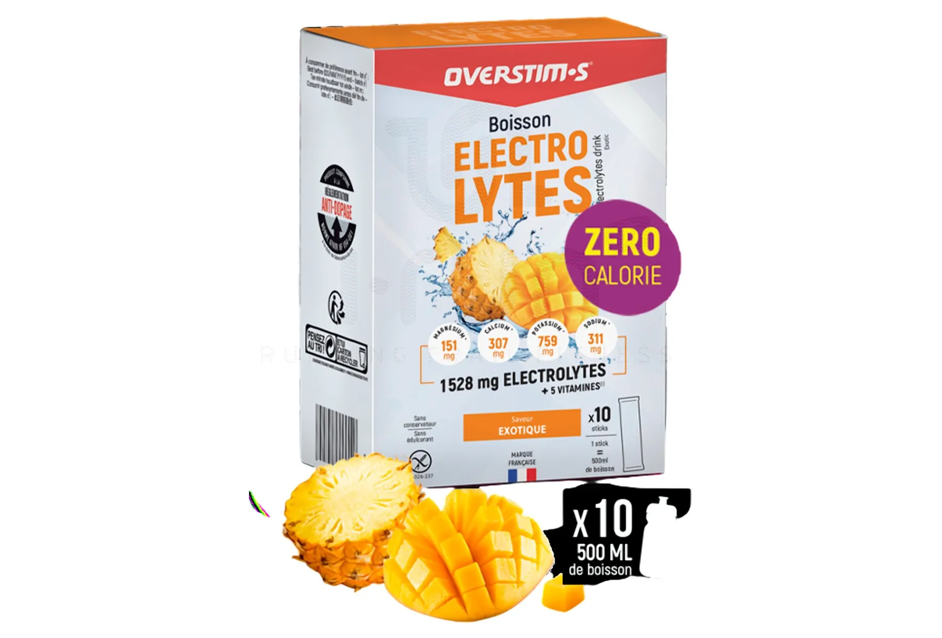 OVERSTIMS bebida de electrolitos 80 g - lima limón - Exótico