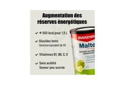 OVERSTIMS bebida Malto Antioxidante 450 g - Frutas rojas