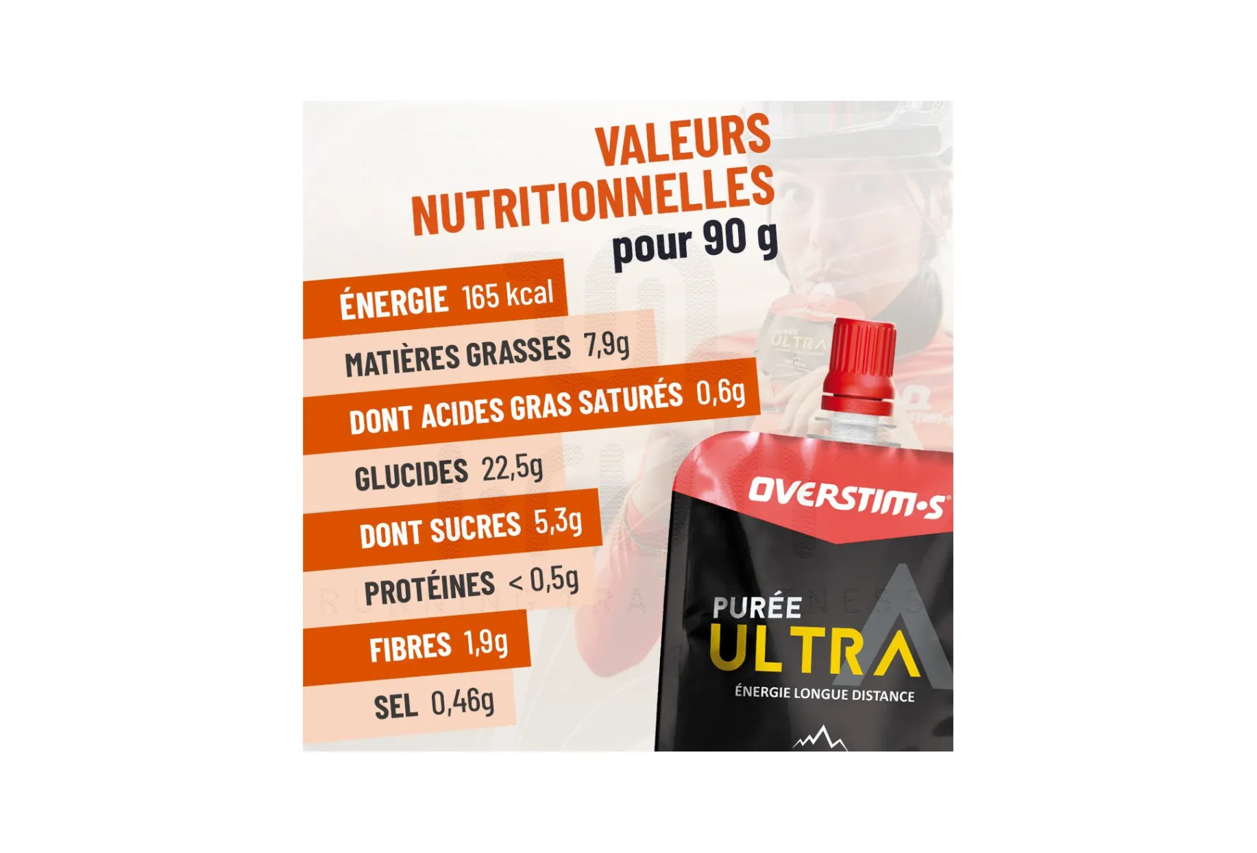 OVERSTIMS compota Ultra Albaricoque Manzana
