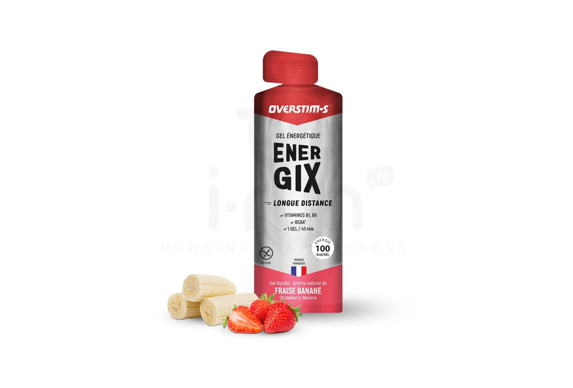 OVERSTIMS gel energético Energix - Caramelo salado - Fresa plátano