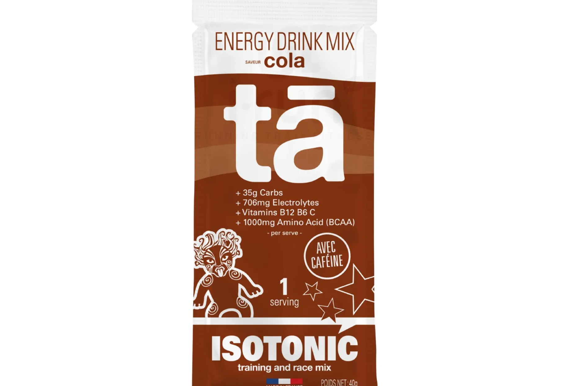 Ta Energy Mezcla de Bebida Energética Isotónica - 40 g Cola cafeína