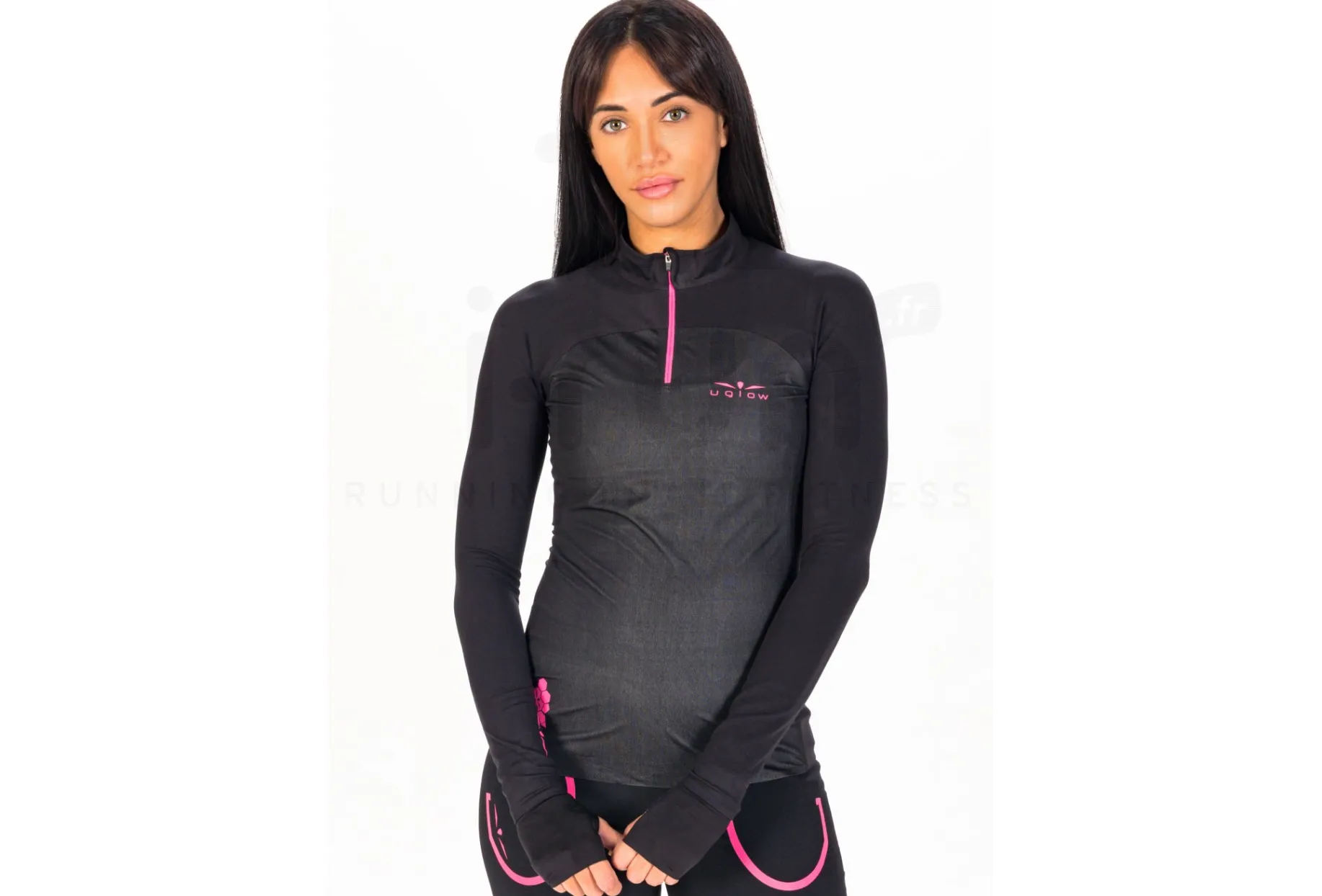 Uglow camiseta manga larga 1/2 Zip Membrane