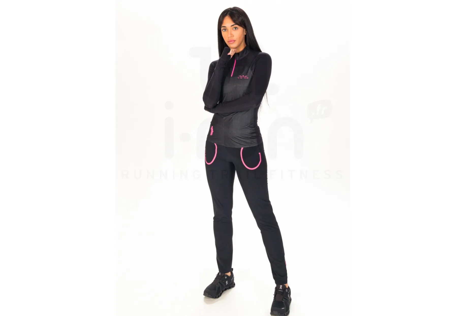 Uglow camiseta manga larga 1/2 Zip Membrane