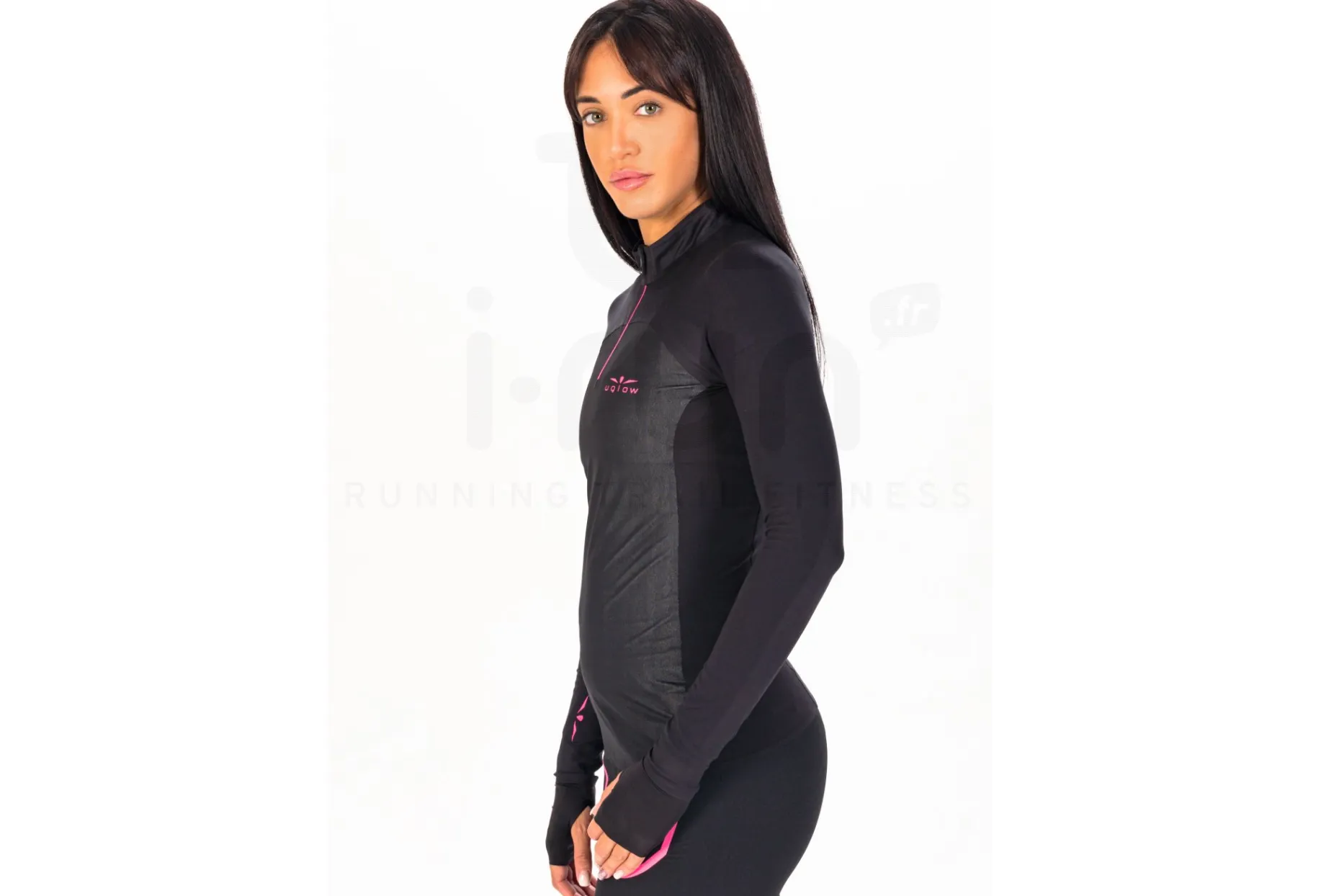 Uglow camiseta manga larga 1/2 Zip Membrane