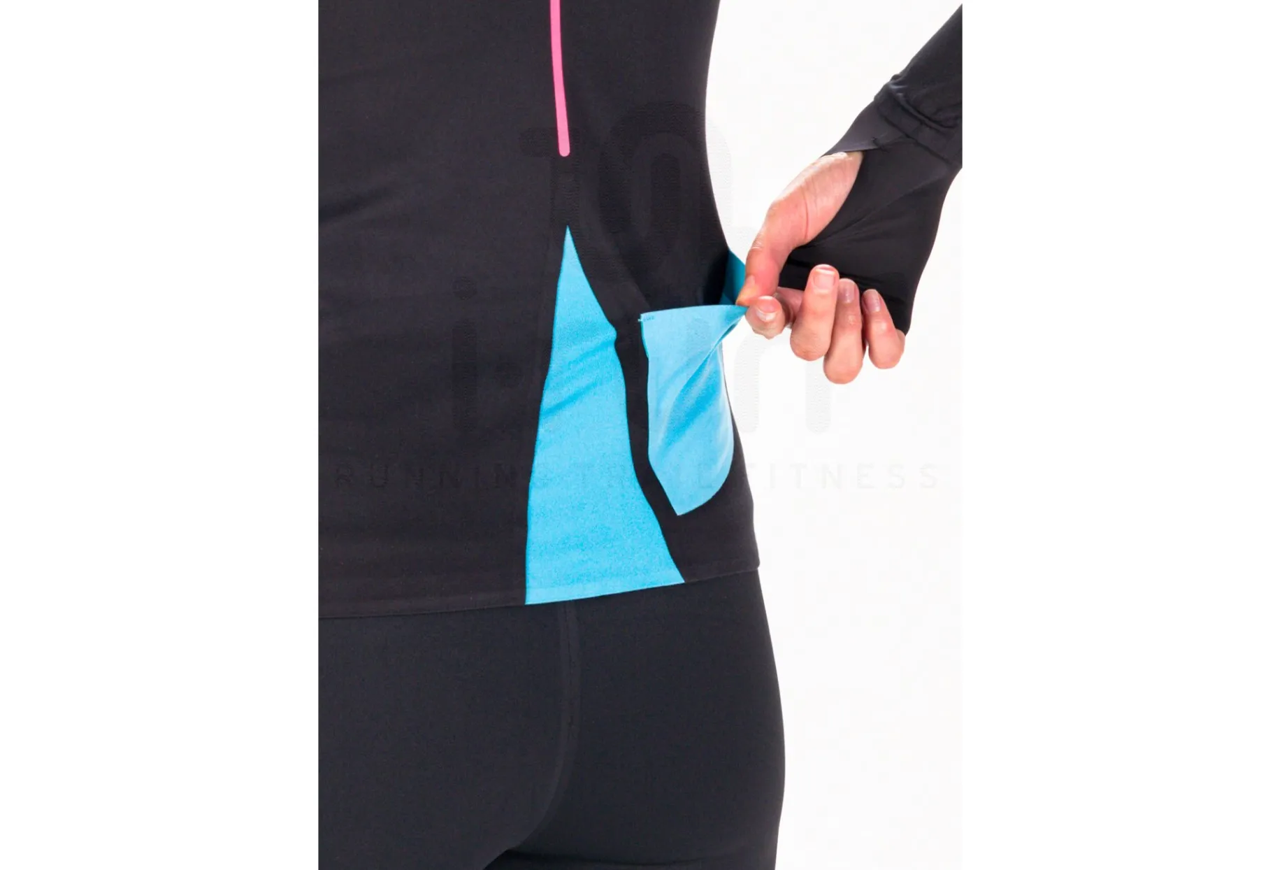 Uglow camiseta manga larga 1/2 Zip Brush
