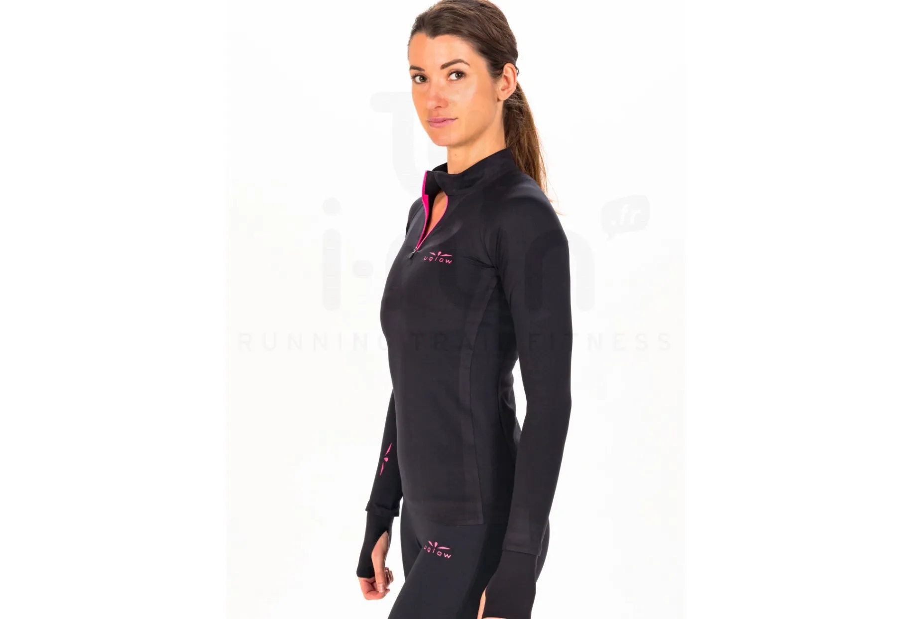 Uglow camiseta manga larga 1/2 Zip Brush