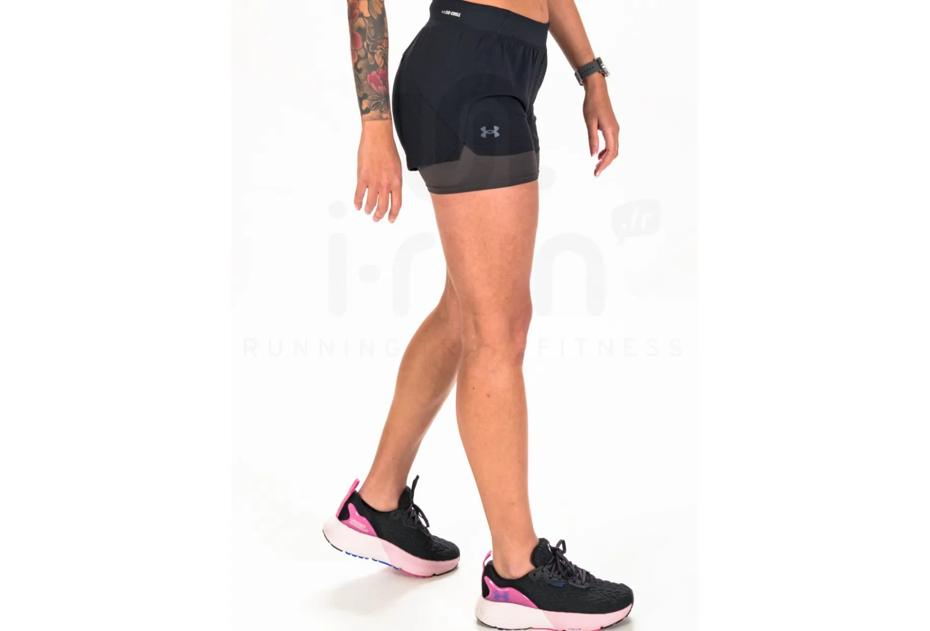 Under Armour pantalón corto Iso-Chill Run 2 en 1